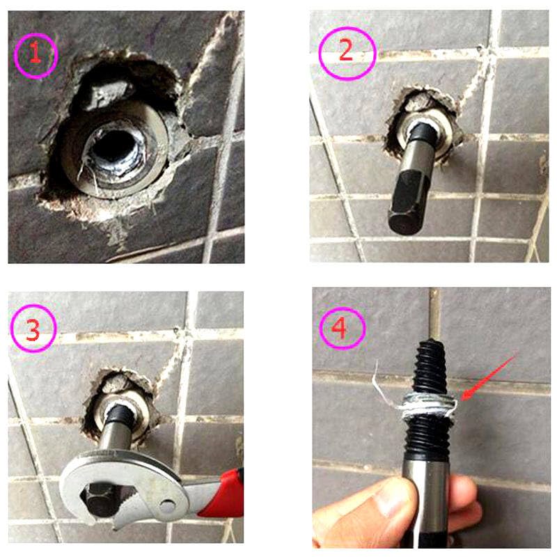 8PCS/Set Remover Drill Tool Broke Water Pipes Take Out Speed Extractor 2.5mm-16mm Screw Easy Take Out Speed Pipe Fittings
