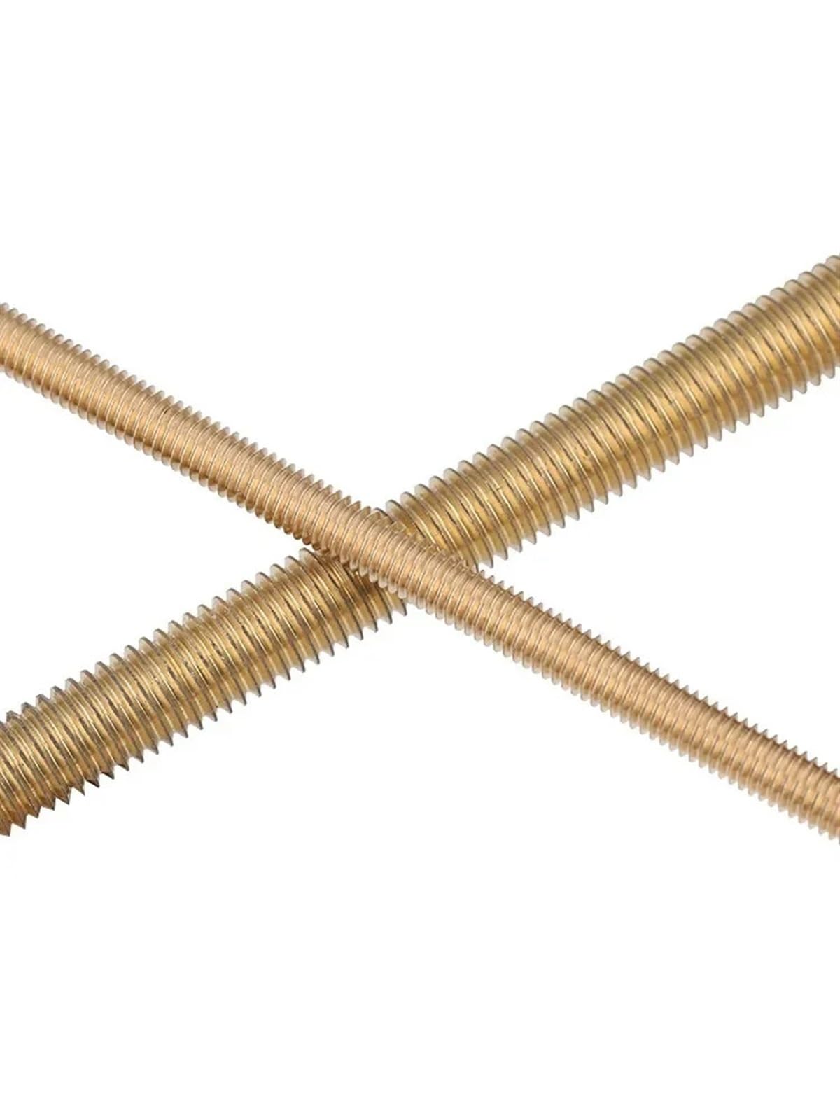 Gewindestange Messing Vollgewindestange Massive Allthread Stud Gewindestange M2 .5 M3 M4 M5 M6(10pcs,M4x250)