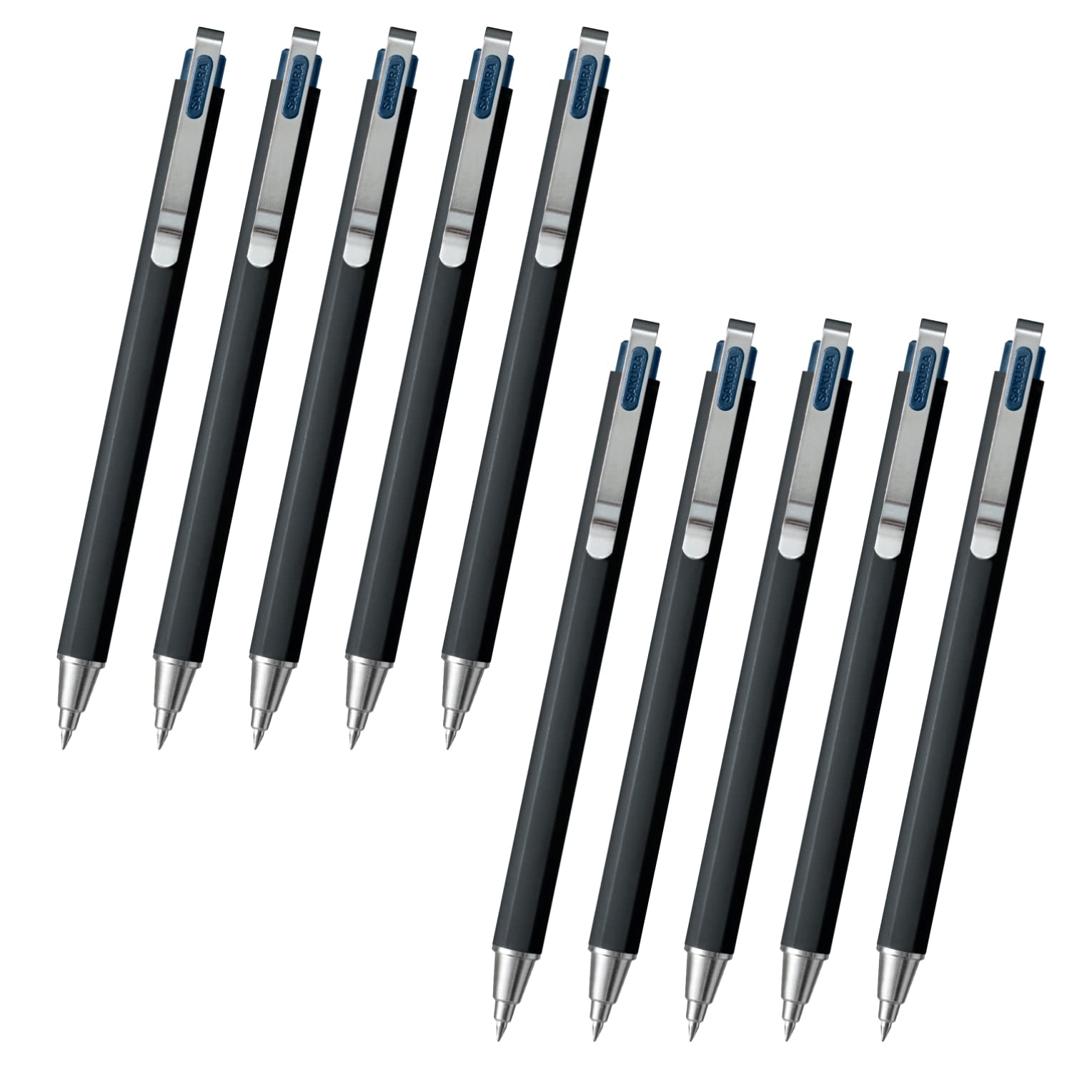 サクラクレパス ゲルインキボールペン ボールサインiDプラス 04 フォレストブラック GBR354#30 1本〔×10セット〕 高級感が段違い。「ボールサインiD プラス」は通常モデルからどう進化