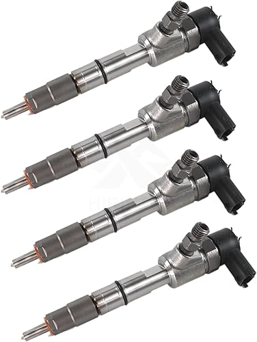 4PCS 4JB1 4JB1T Inyector de combustible de riel común 0445110305 para motor Isuzu Kobelco JMC