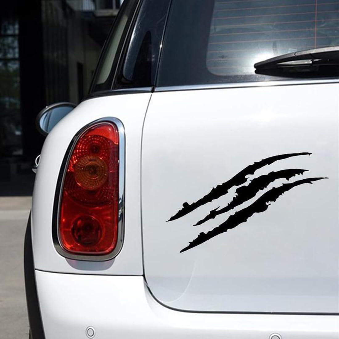 2 Pezzi Adesivo per Auto Graffi Artigli, Adesivi per Auto a Forma di Graffi Nero Adesivo Mostro Artigli Segni Adesivi Auto Tuning Strisce Decorative per Auto Nero