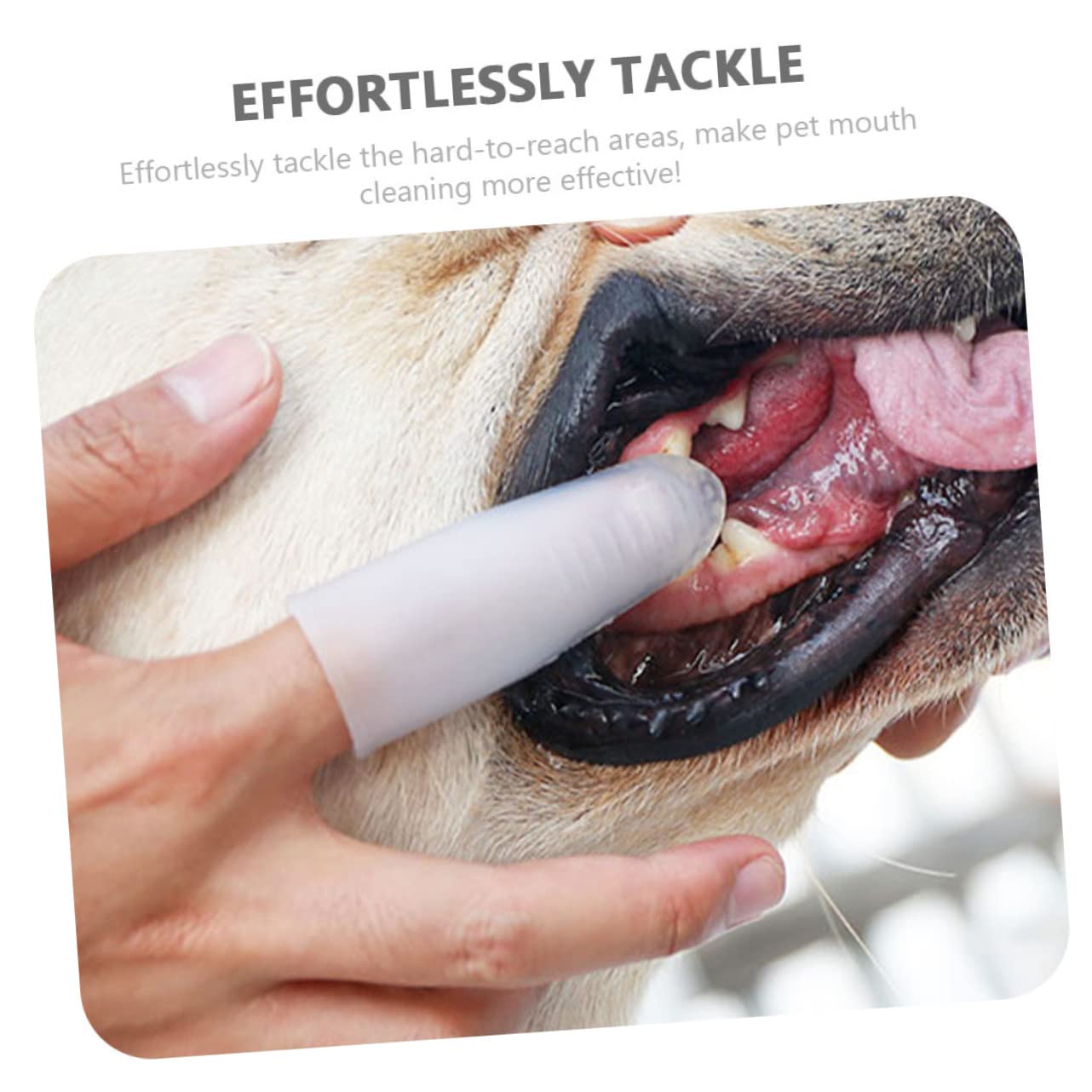 BESPORTBLE Lot De 4 Brosses À Dents Pour Chiens En Silicone Pour Un Soin Efficace Des Dents