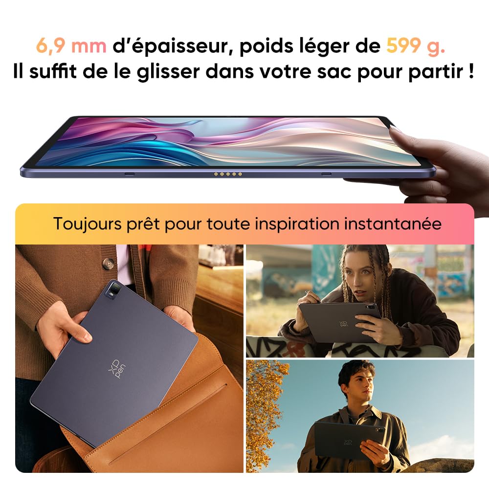 XPPen Tablette Graphique Autonome, Magic Drawing Pad Android 14 Tablette Graphique Dessin avec Écran Tactile 12 Pouces, Stylet à 16K, Résolution 2K, 8 GO RAM + 256 GO ROM (1 to Extensible)