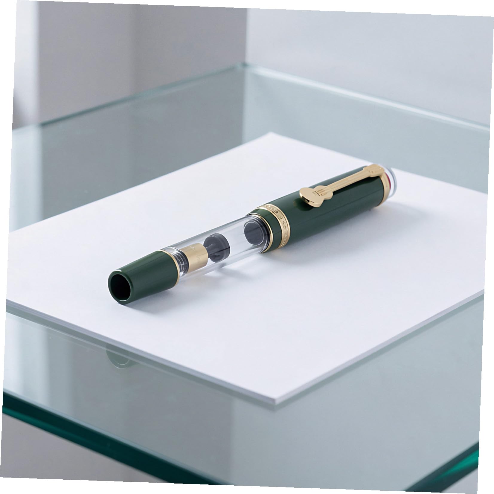 TEHAUX Resina Pluma Verde Estilográfica Recargable de Oficina