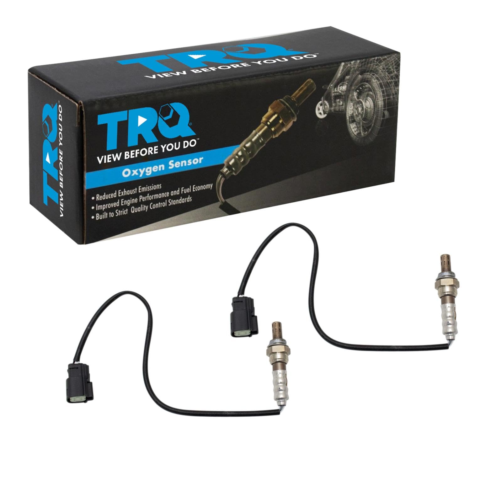【etsuko】 Amazon.com: TRQ Oxygen O2 02 Sensor Pair Set of 2 for Ford