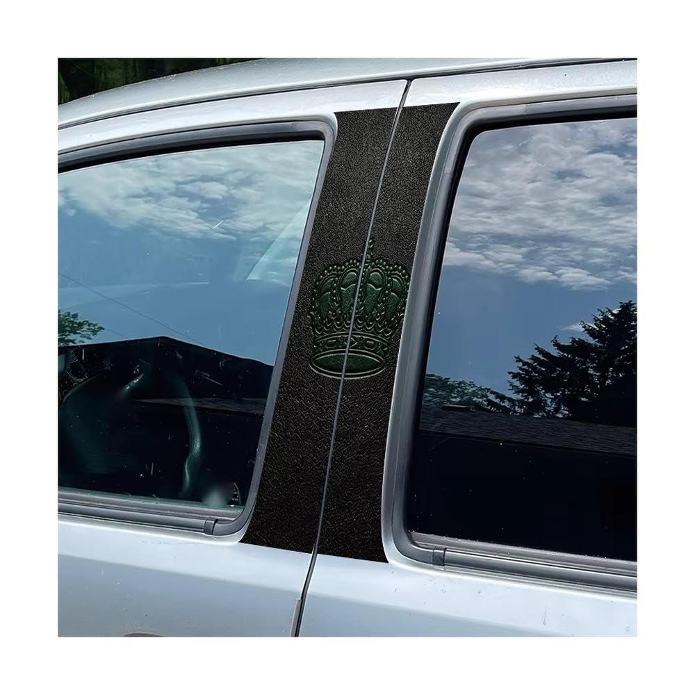 Bertdcx One Color Car Center Pillar Window Crown Glossy Protective Polyethylene Film Auto Parts