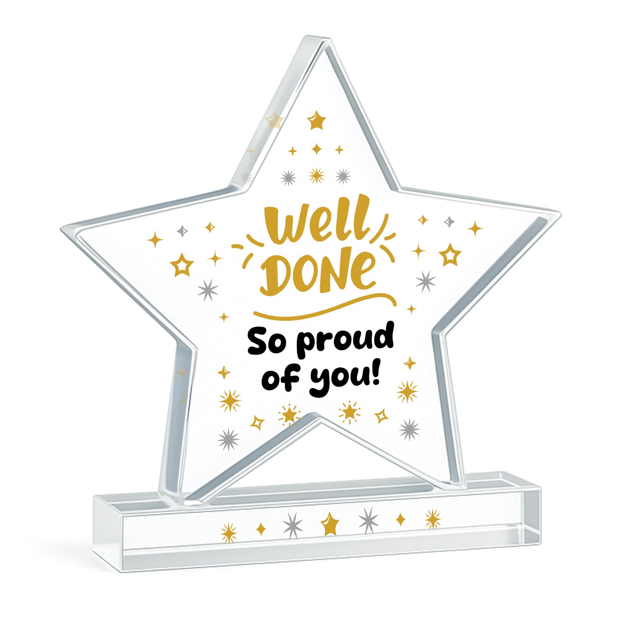 RED OCEAN Well Done Gift For Friend Colleague Family Daughter Son Exam Results New Job Gift Proud Of You Present Acrylic Plaque For Him Her Men Women Keepsake