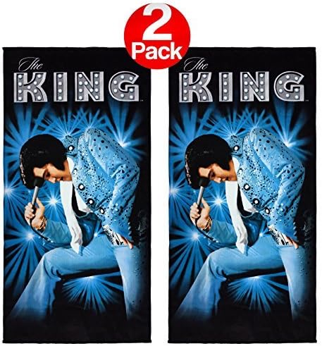 Kaufman- THE ELVIS Printed Beach Towel (106055) - 2 Pack Set