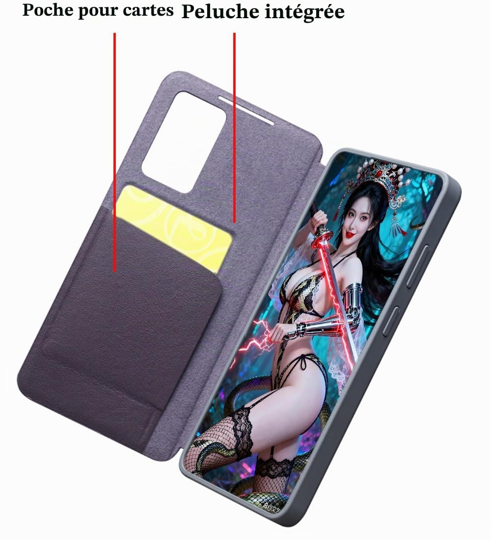 Coque Intelligente en Cuir Véritable pour Samsung Galaxy S26 Ultra. Veille/Réveil Automatique, Étui Téléphone Portable, Holster/Housse S 26 Ultra -Violet