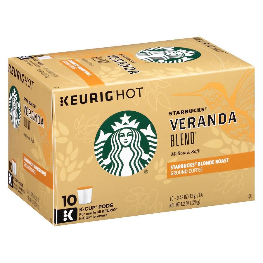 Image of Starbucks Ground Coffee-Dark Roast Coffee (Veranda, 10 Count (Pack of 8))