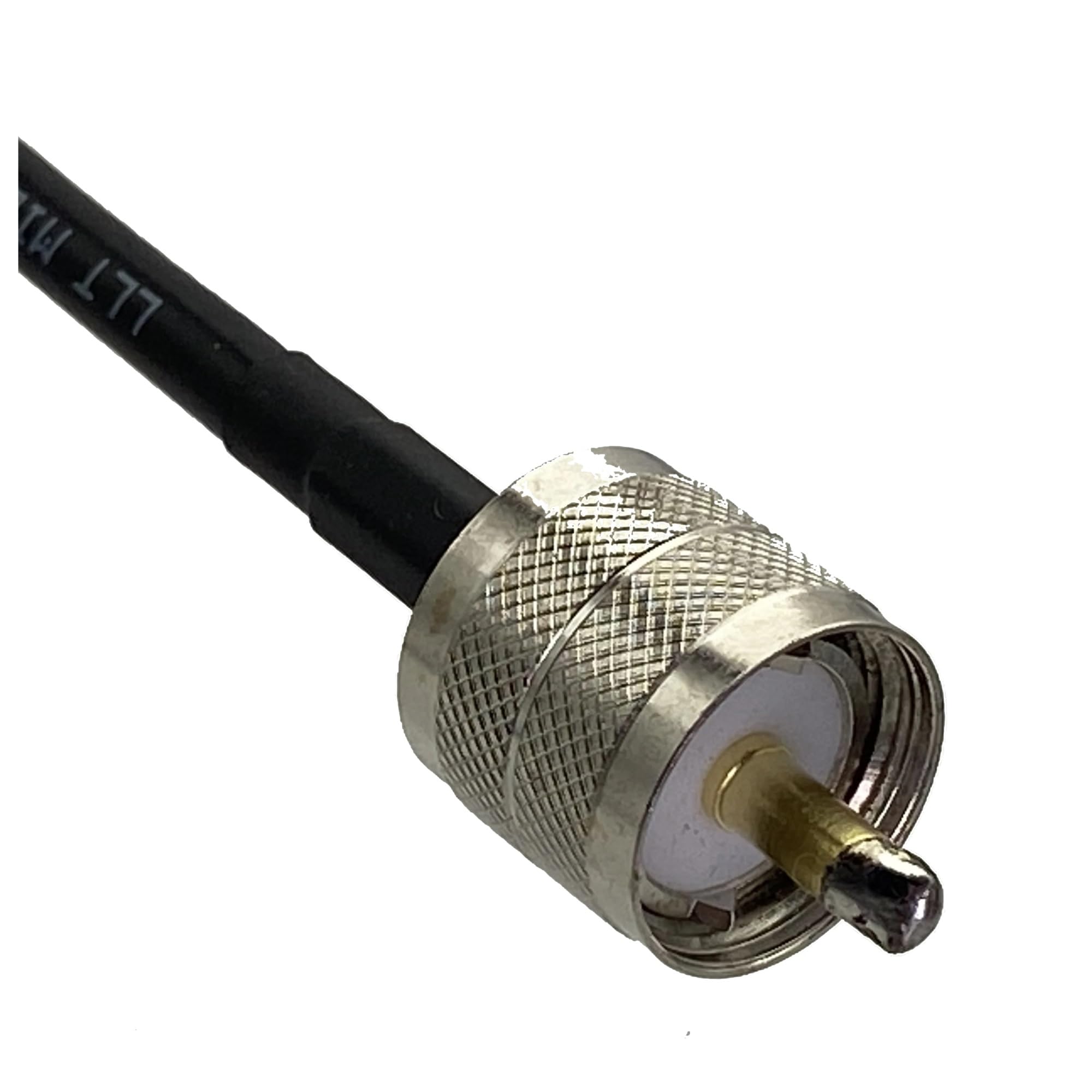 1 Pz RG58 UHF PL259 Spina Maschio A UHF PL259 Spina Maschio Connettore RF Coassiale Jumper Cavo A Treccia for Antenna Radio 6 pollici ~ 20 M(4M)