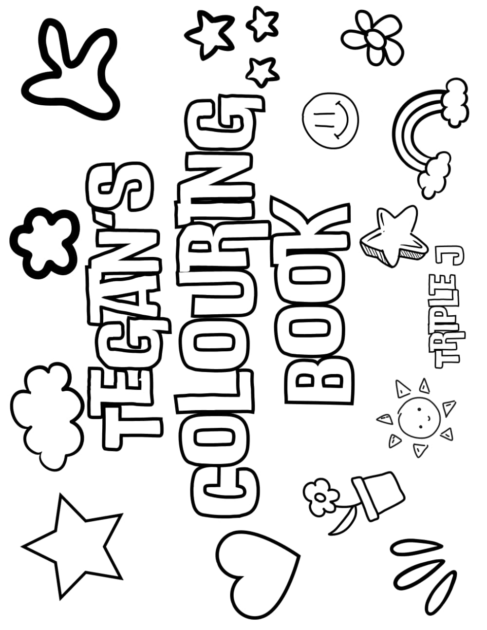 Tegan's Colouring Book: Personalised with Your Name on Every Page