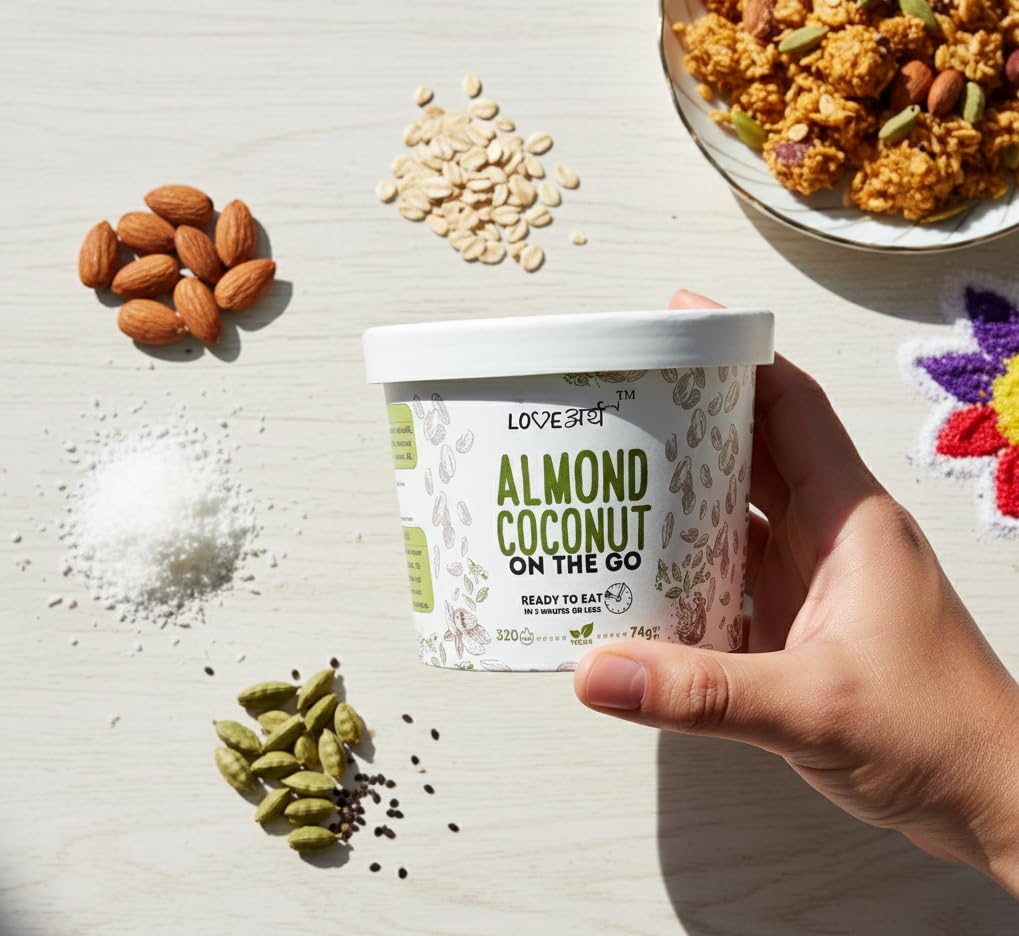 LoveArth High Protein On The Go - Almond Coconut 74g Cup 1