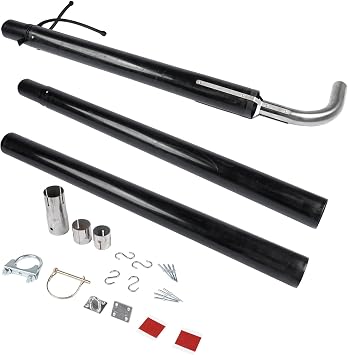 Generator Exhaust Venting Kit 44461 for RV Exhaust System, Reduce Generator Fumes & Noise, RV Generator Exhaust Venting System RV Generator Exhaust Extension Kit Vahaha