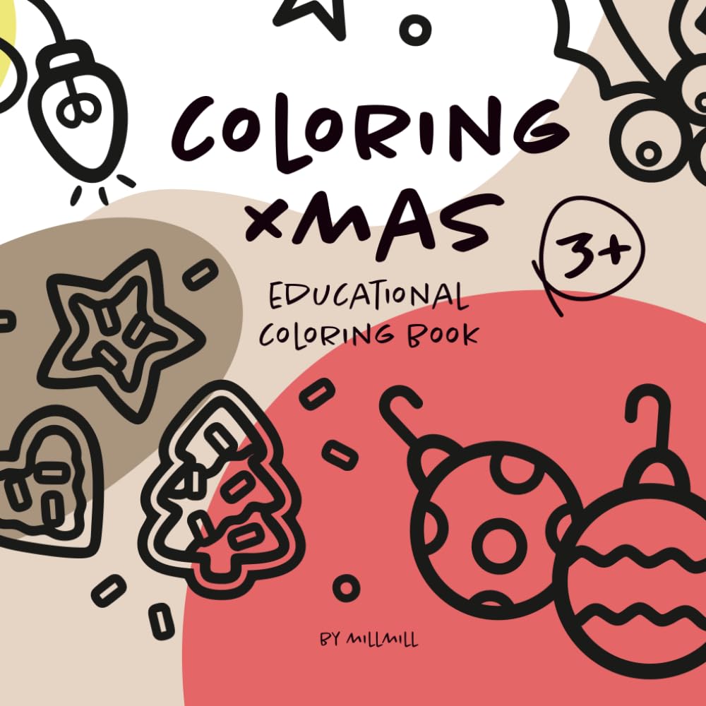 Coloring Xmas: Educational Coloring Book (Coloring with me & Learning English)