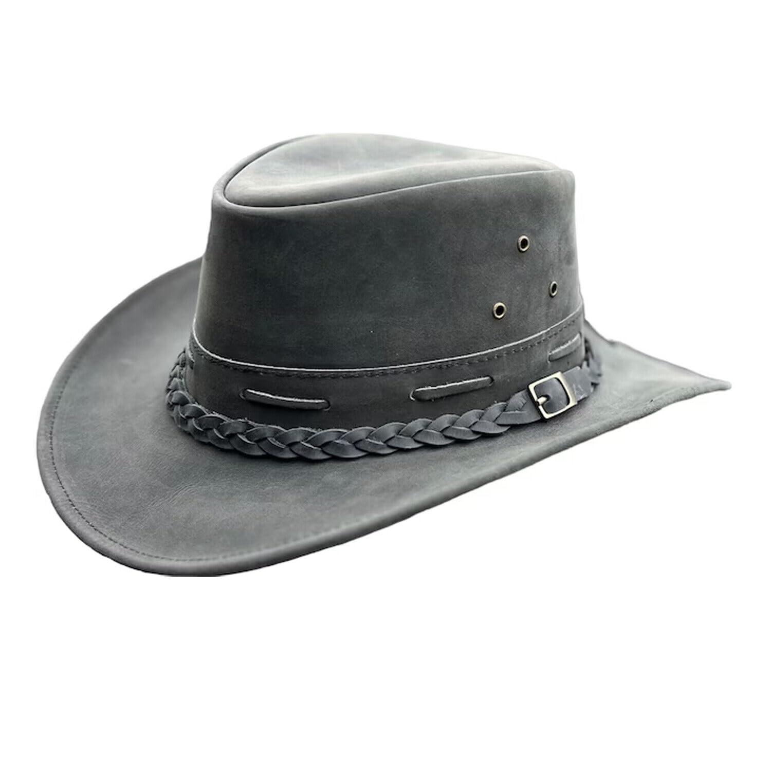 Lesa CollectionRustic Leather Western Hat Cowboy, Cowgirl Hat for Men & Women