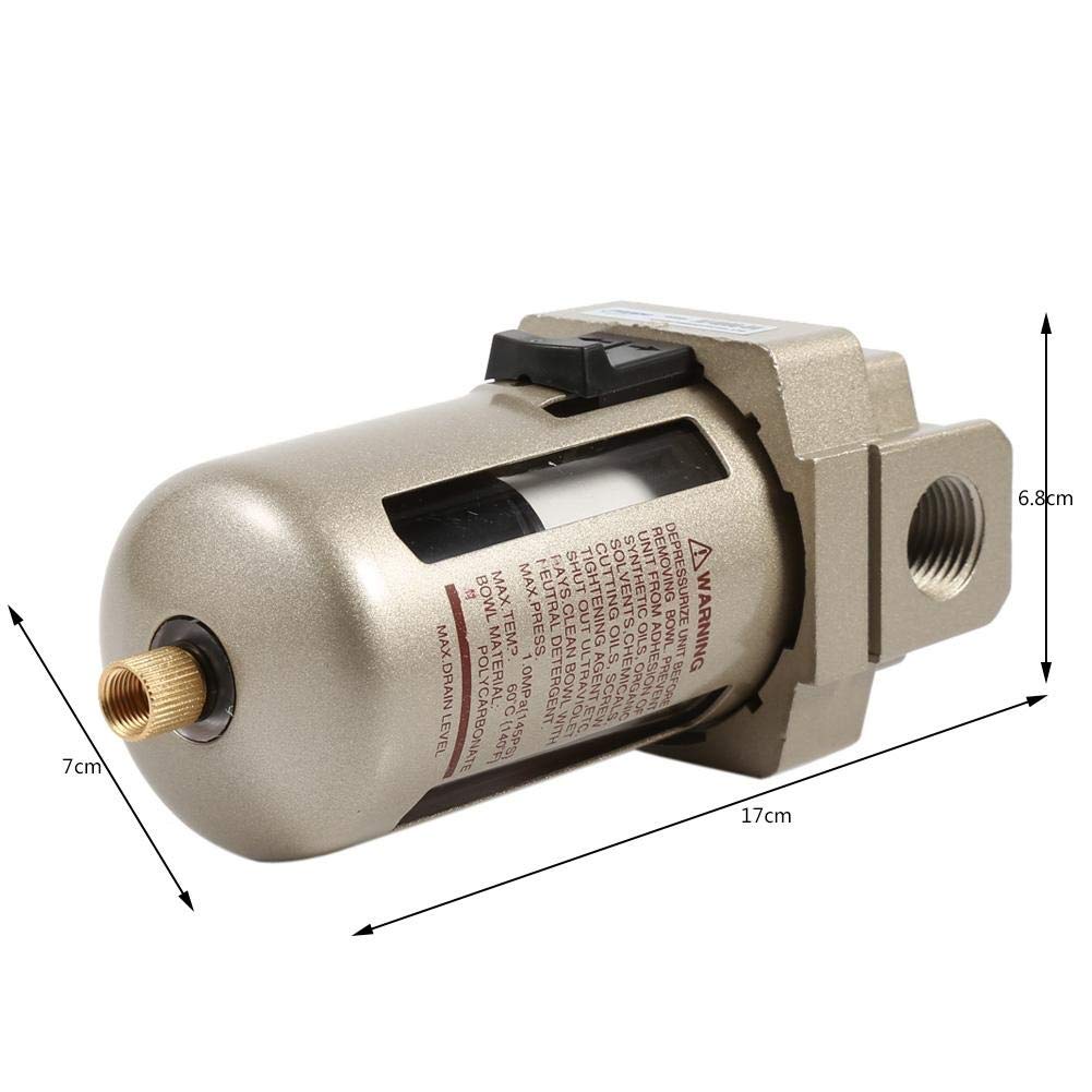 Filtro Aria Compressa, Separatore di acqua ad aria compressa, 1 pezzo durevole 1/2 '' filtro dell'aria compressore trappola per umidità acqua separatore accessori regolatore