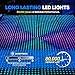 MOKA SFX Pixel Mapping Led Dance Floor Tile Tempered Glass with Flight Case Wired LED Floor Panels APP Control for Club Wedding Stage Show 50x50cm Per Piece 8x8FT(25PCS)
