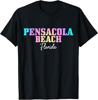 Pensacola Beach Florida FL Vintage Tie Dye Retro Vacation T-Shirt