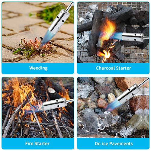 Weed Torch Propane Burner,Blow Torch ,50,000Btu,Gas Vapor, Self Igniting , With Flame Control Valve And Ergonomic Anti-Slip Handle #TOP1