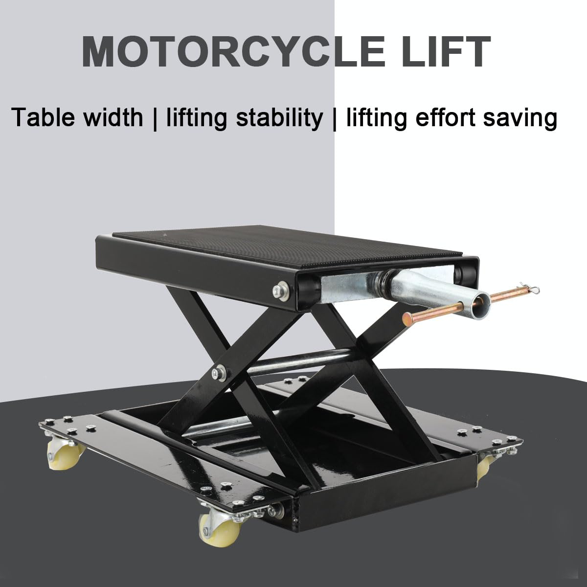 Cric de Moto Levage, Leve Moto Hydraulique Hauteur 12-39 cm Pont Élévateur Ciseaux Moto en Acier Plate-Forme Élévatrice Moto Dimension Lève Moto Sécurisée Table Élévatrice Moto Réparation Quad