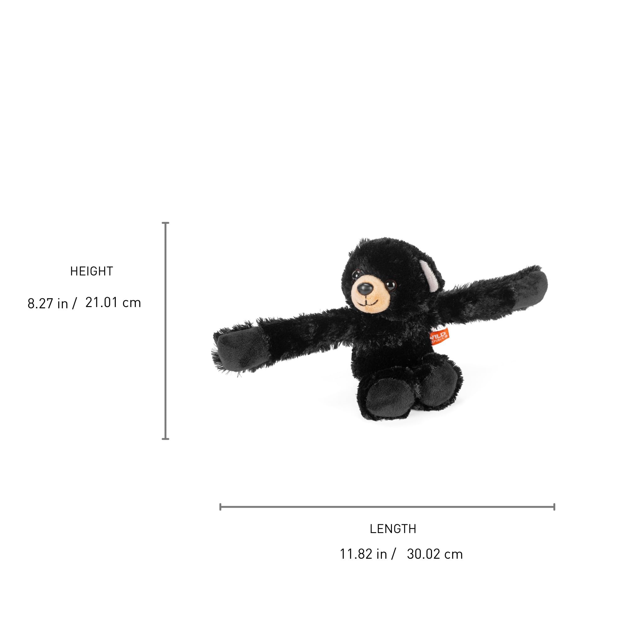 Amazon.com: Wild Republic Huggers, Black Bear Plush Toy, Slap