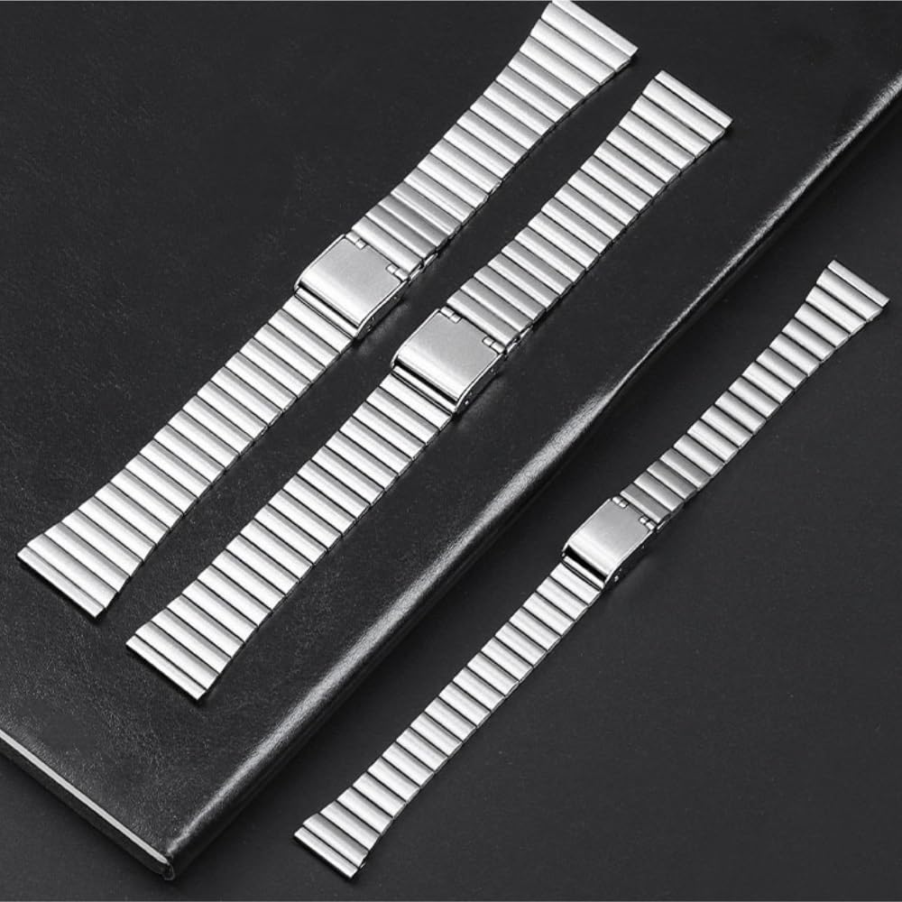 paski do zegarków Pasek uniwersalny 18mm 20mm Pasek ze stali nierdzewnej Ultracienka metalowa bransoletka dla kobiet i mężczyzn