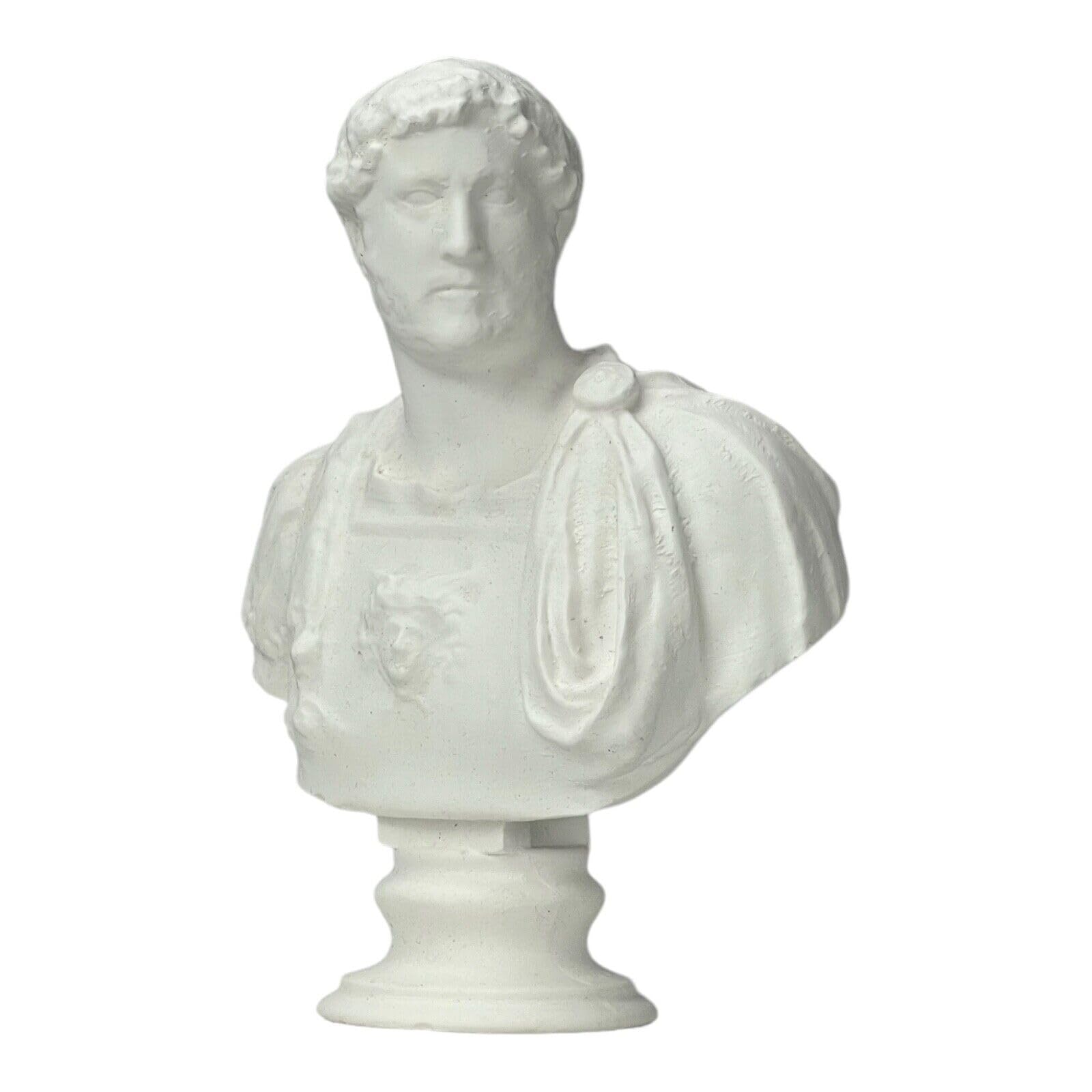 Hadrian Roman Emperor Bust Head Statue Sculpture Museum Copy