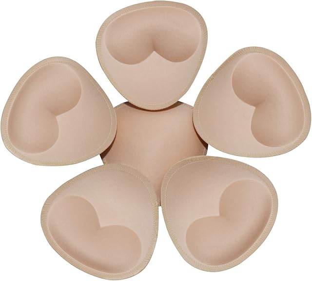 TopBine Bra Pads, Women's Bra Inserts for Sport Bra Yoga Bra Bikini Top Soft Bra Pad (3 Pairs)
