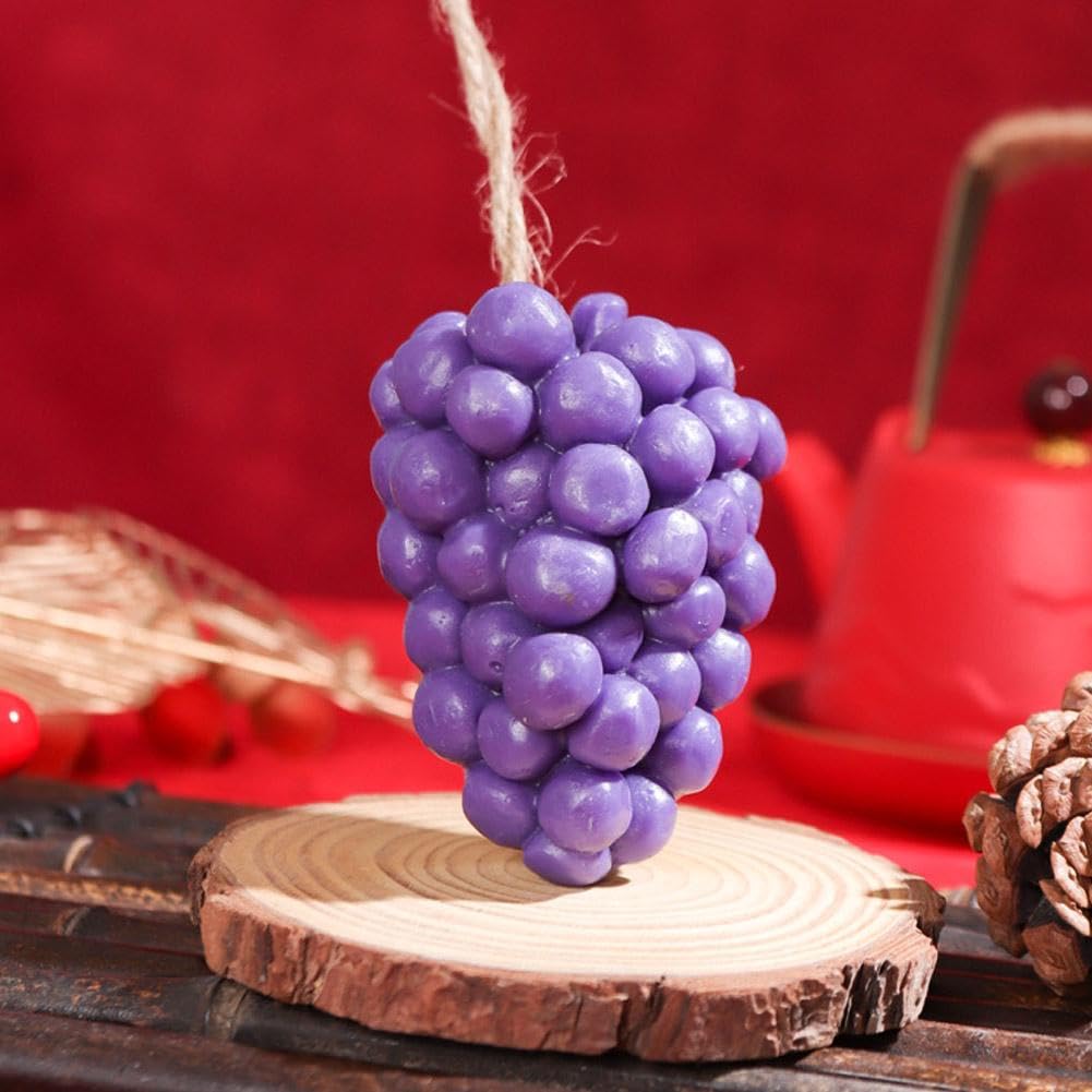 Handcrafted Grape Soap Handmade Grapes Cluster Shaped Bath Soaps Natural Manual Grapes-shaped Soaps for Washing Hands and Fresh