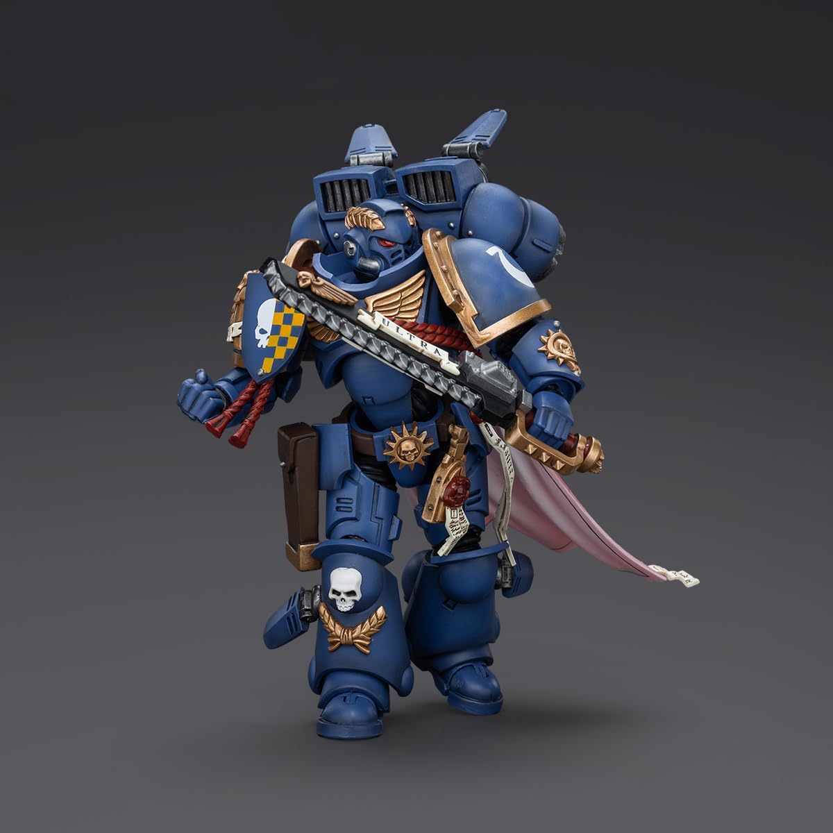 JOYTOY Warhammer 40,000 1/18 Action Figure Ultramarines Captain with Jump Pack Collection Model Birthday Gifts