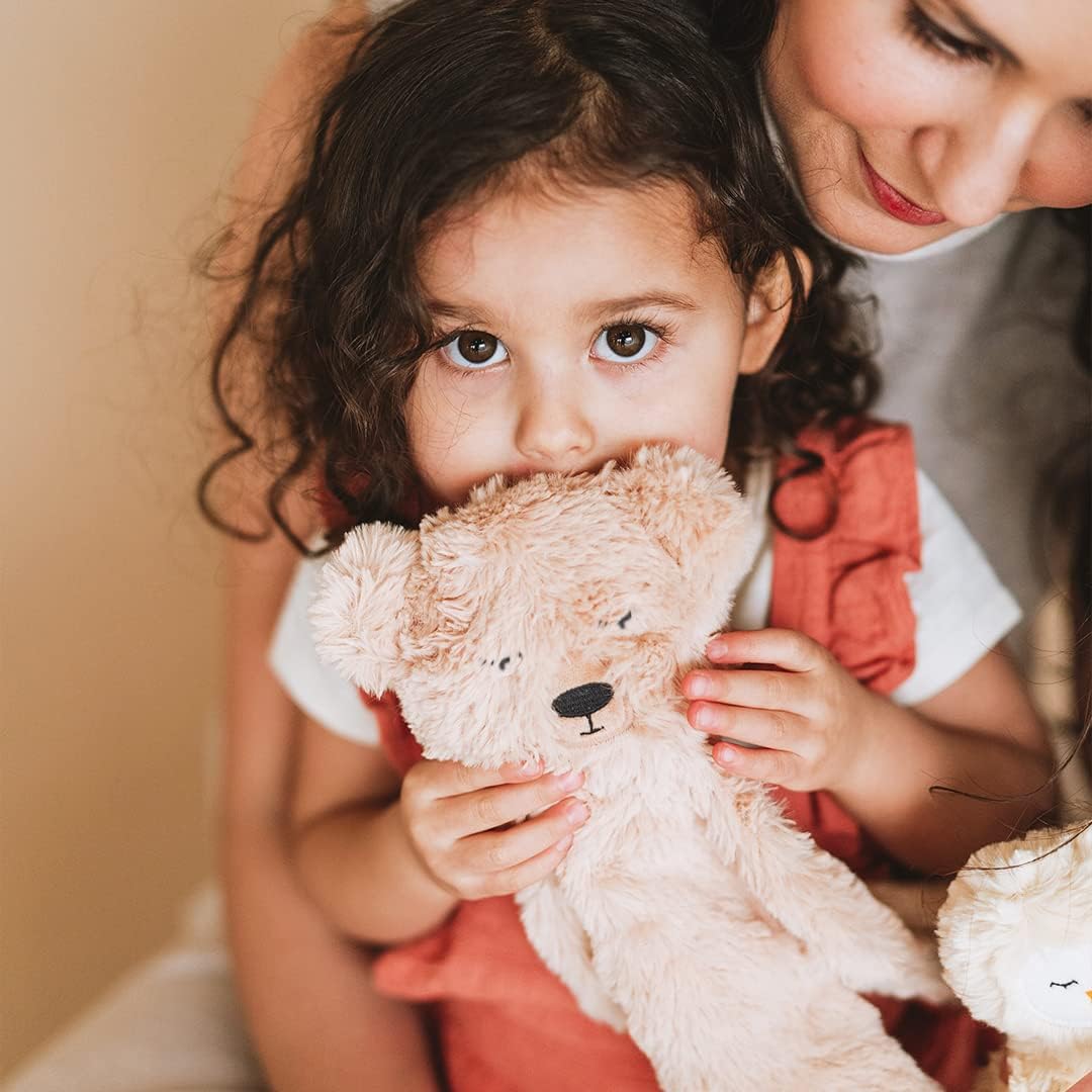 Slumberkins Honey Bear Snuggler & Affirmation Card Bundle | Promotes Gratitude, Respect & Sharing | Social Emotional Tools for Ages 0+ (Honey Bear Snuggler Plush + Affirmation Card)