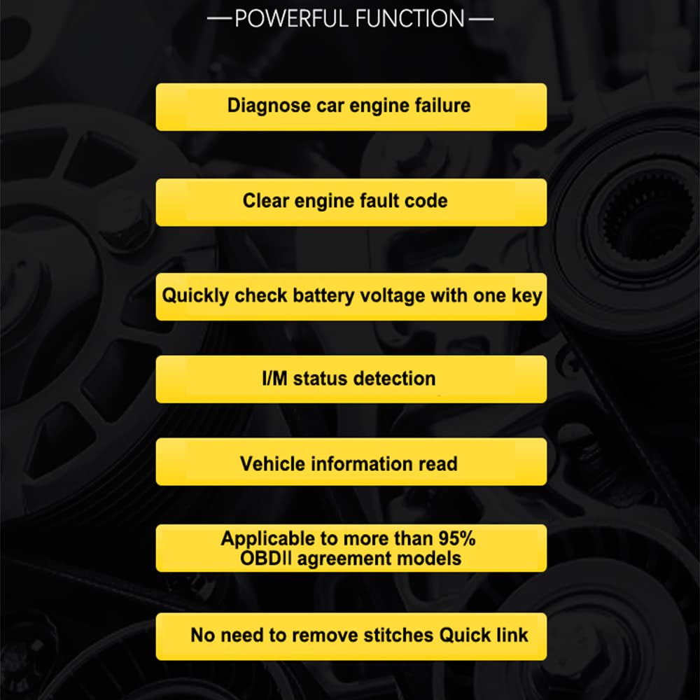 Test della Tensione della Batteria del Rilevatore di Guasti dell' Auto Riloer, Lettore di Codice Diagnostico della Luce di Guasto del Motore OBD2 Universale