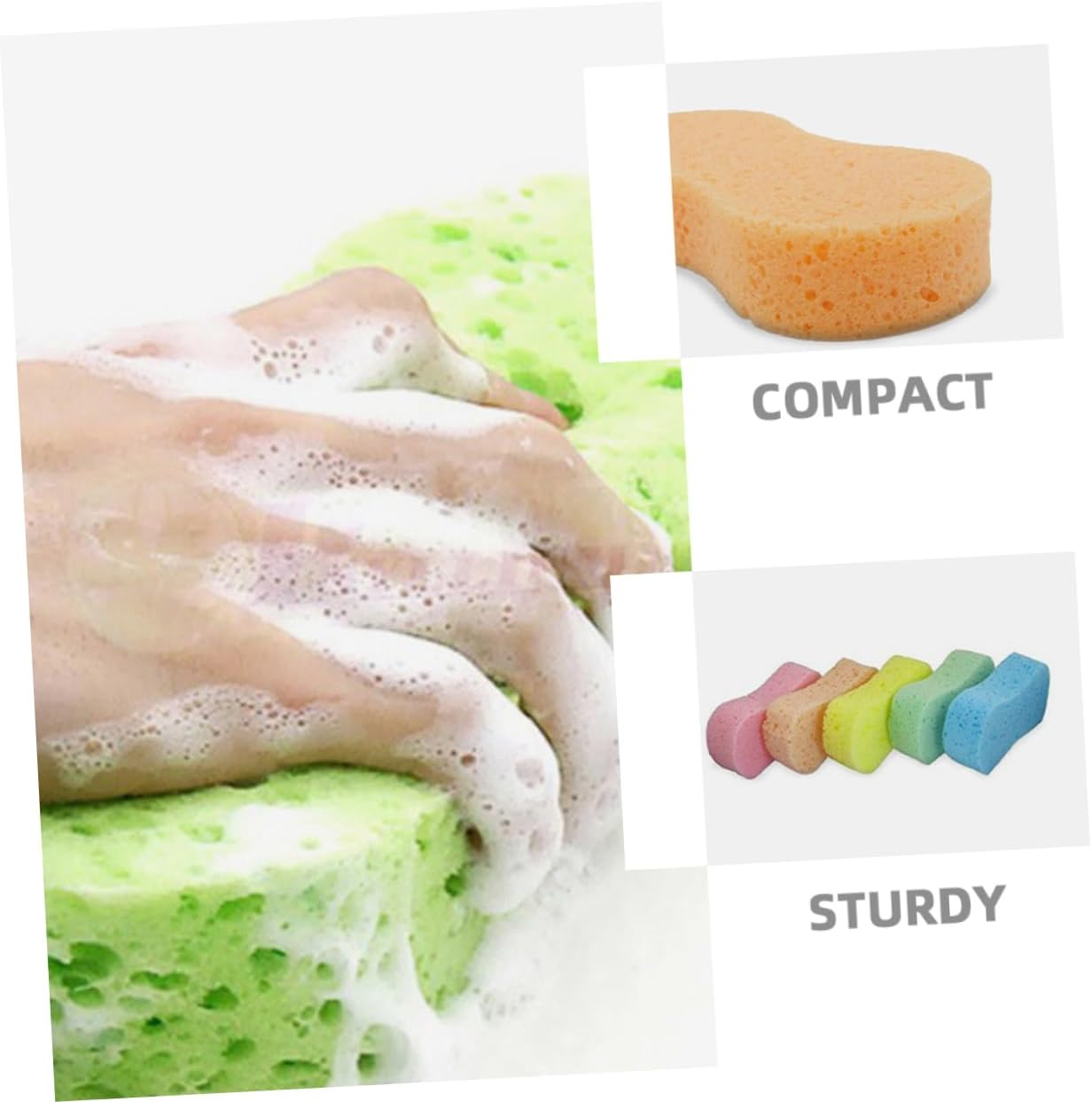 Garneck 15pcs Compressed Car Cleaning Sponge for Auto Washing, Multipurpose