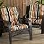 Greendale Home Fashions Outdoor 44 x 22-inch High Back Chair Cushion, Set of 2, Espresso Stripe 2 Count