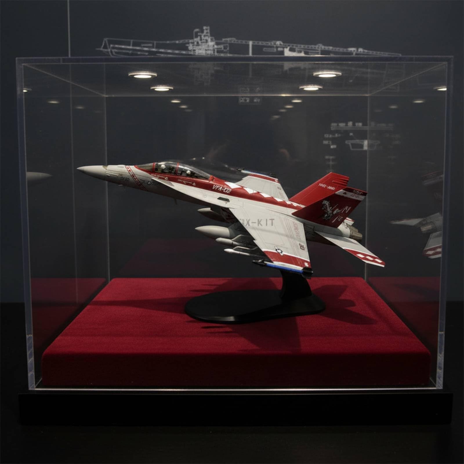 Riproduzione Fighter Jet Model in 1/100 Pressofuso Modellino di Caccia Fighter Jet Model Dettagli Realistici Aereo da Caccia in Lega per Collezionisti
