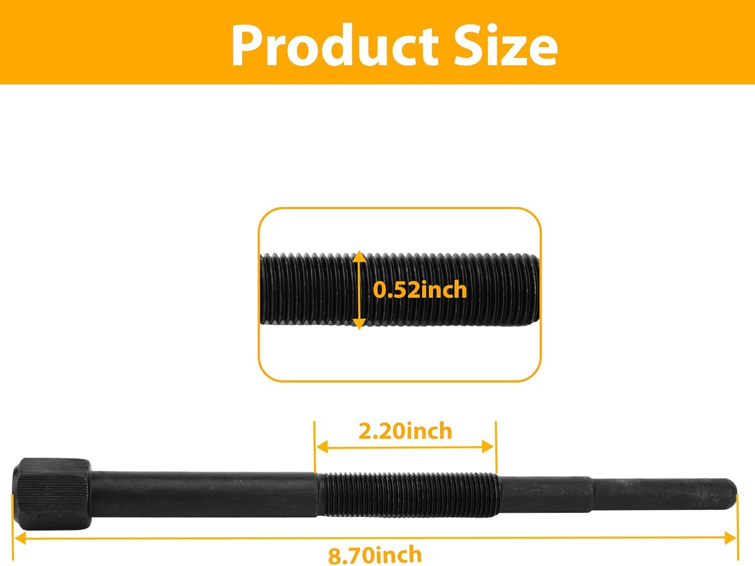 Heavy Duty Clutch Puller Tool 608429 for EZGO Gas Golf Cart for Kawasaki Engine CC2200/Clays Car/MPT/Refresher/RXV/ST/Custom/Sport/Shuttle/Valor/Woods Boundary MAV