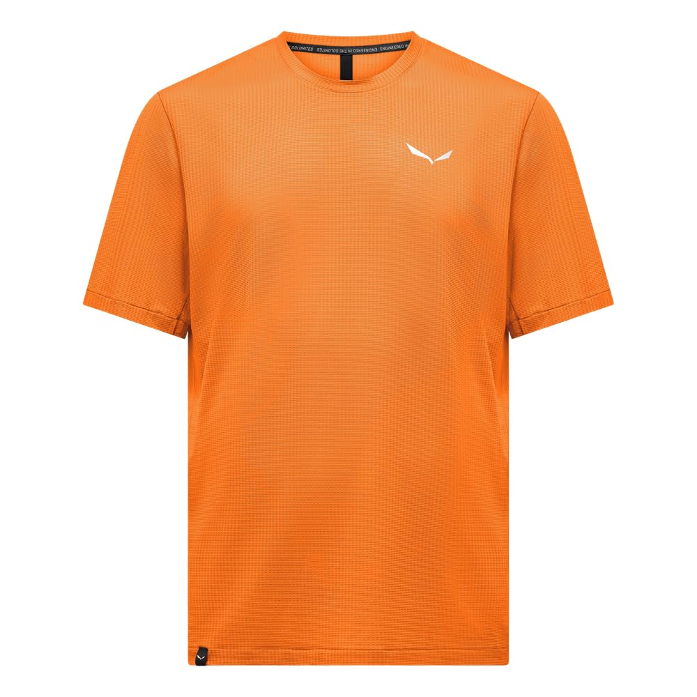 Salewa Men's Orange T-Shirt Pedroc Dry'ton Light