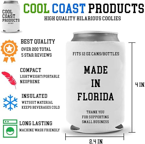 Miniatura 2 de Cool Coast Products  Cerveza de apoyo emocional  Funny Can Sleeve Coolie  Cerveza artesanal para fiesta de broma  Enfriador de latas de bebida de