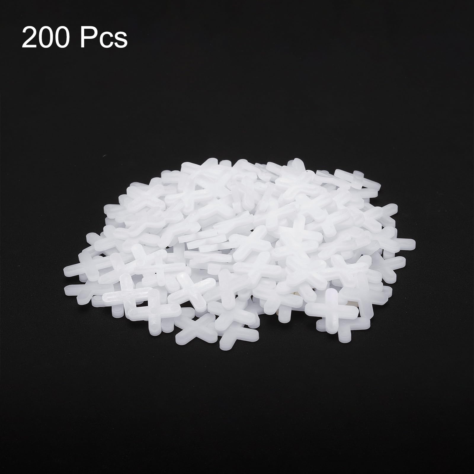 Sourcing Map 200pcs Tile Spacers 5mm Hard Plastic Cross Tiles