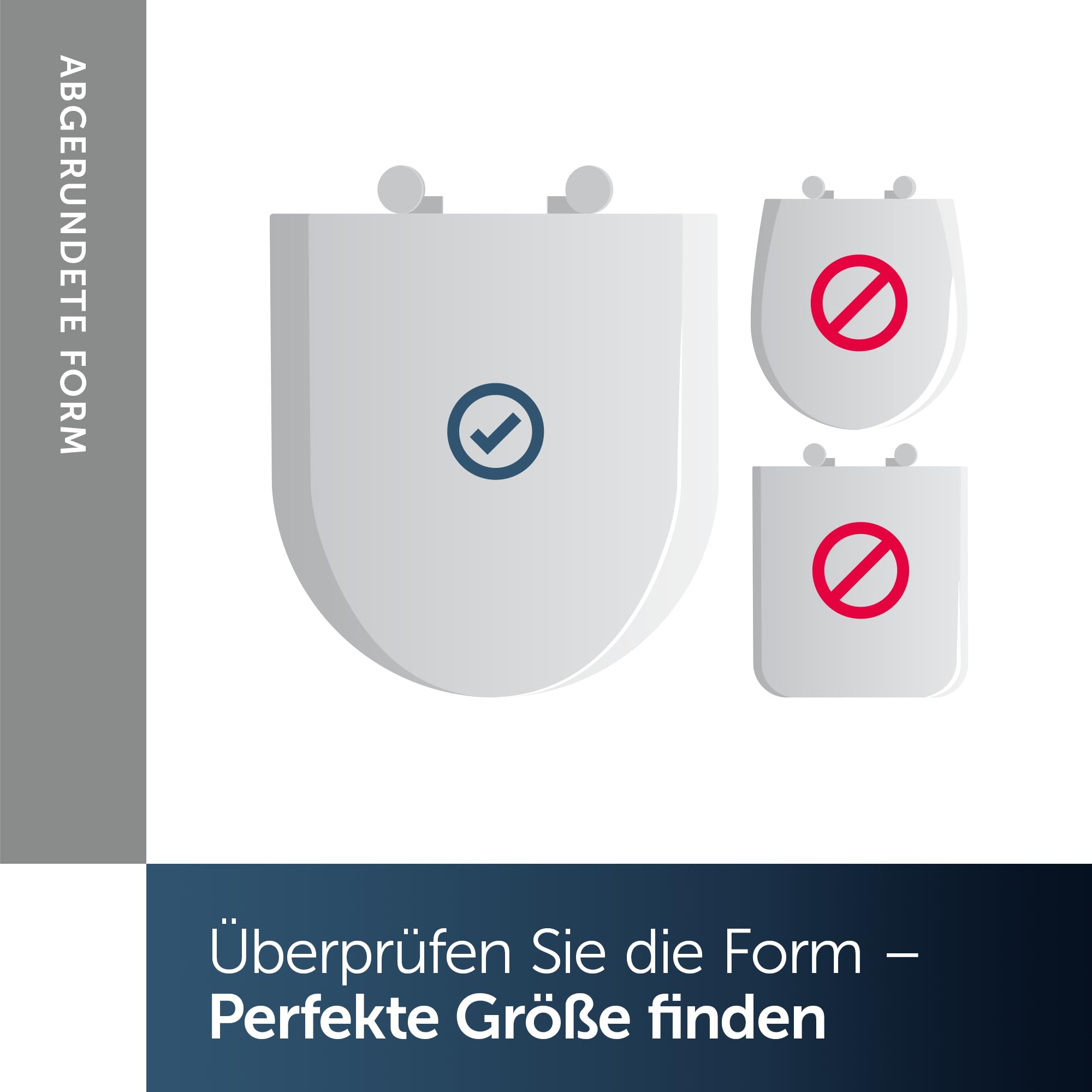Ideal Standard Eurovit WC-Sitz mit Softclose, Wrapover – Weiß (Alpin) | Abnehmbarer WC-Sitz mit Absenkautomatik (Softclose) und robusten Edelstahl-Scharniere, T679301