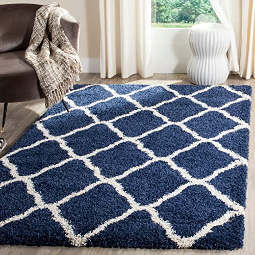 Image of 2x8 feet Soft Runner Rug for Living Room and Bedroom, Modern Indoor Floor Carpet with Non-Slip Backing, Comfortable Decorative Home Decor Rug, Easy Clean & Durable- (Blue M II, Rectangular)