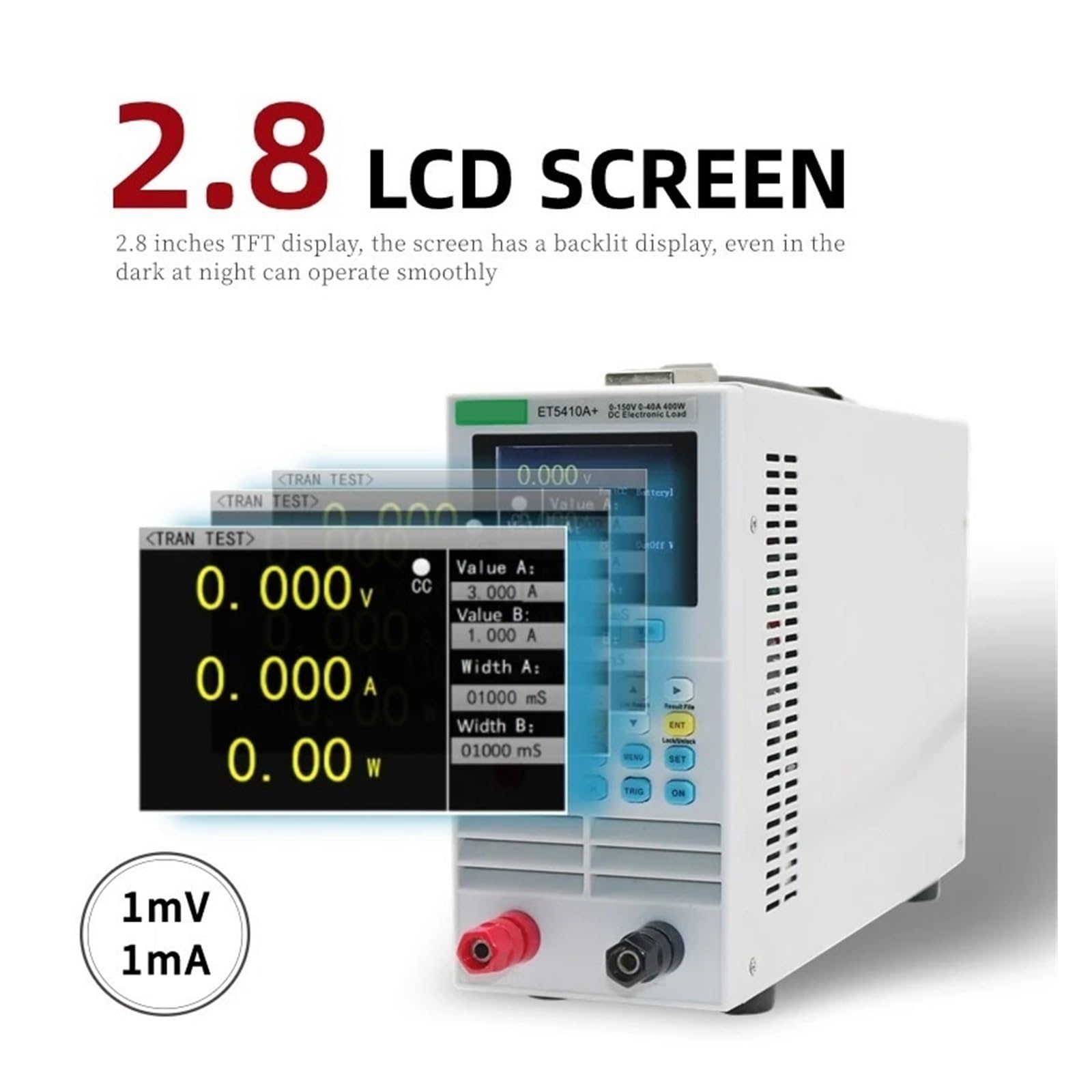 Tester For Batteria Elettronica Con Carico CC Programmabile Professionale Da 150 V 40 A 400 W Elettrico Digitale Letture Chiare