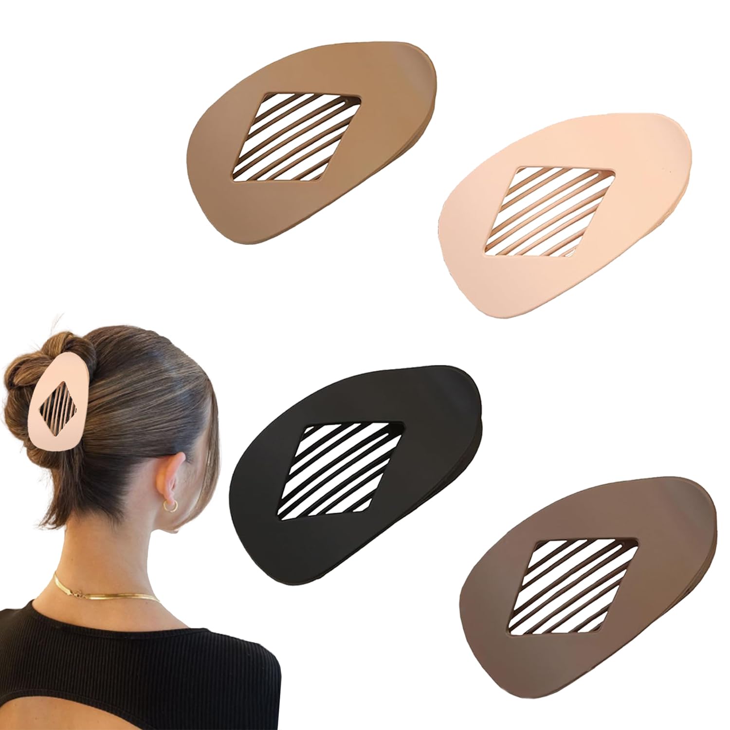 Amazon.com : Simple Elegant Duckbill Hair Clip,Duckbill Hair  display picture 2