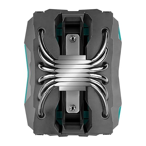 Miniatura 5 de Iceberg Thermal IceSLEET G6 Stealth - Tubo de calor de 6 táctiles directos chapado en níquel, con ventilador silencioso ultra de 5.512 in, enfriador