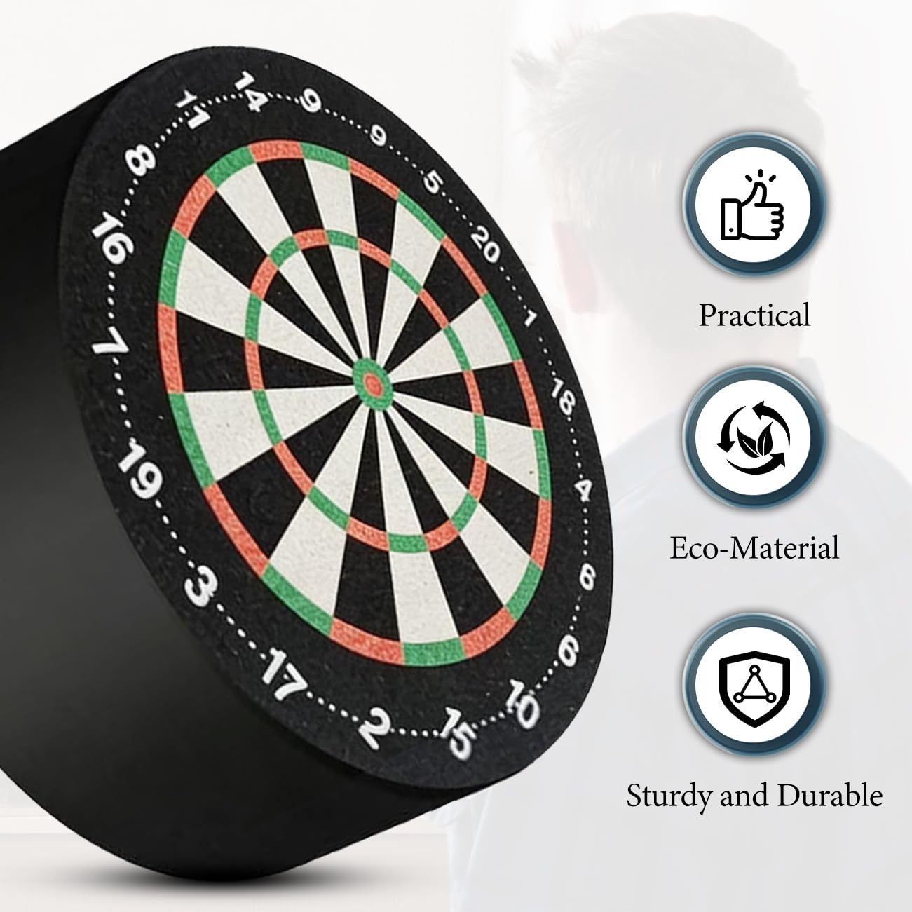 2 Stück Darthalter, Mini Dart Halter Ständer 10cm Durchmesser, Platzsparender Dartscheiben Zubehör Für Zuhause Tolles Geschenk Für Dart-Fans (Schwarz)