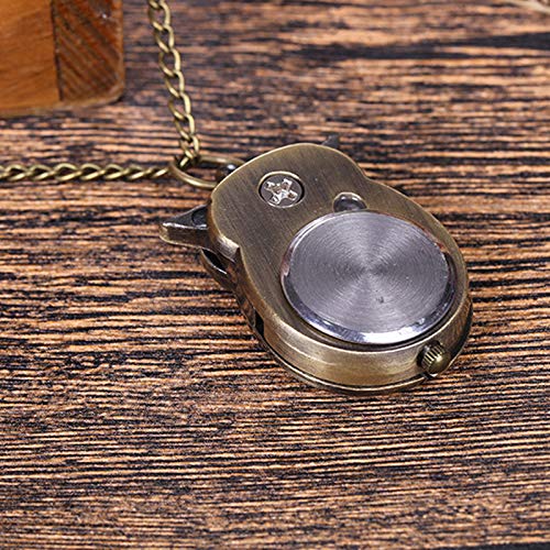 Image of JewelryWe Vintage Pocket Watch Cool Gear Steampunk Retro Pendant Necklace Watches for Men Women Halloween Costumes Daily and Office