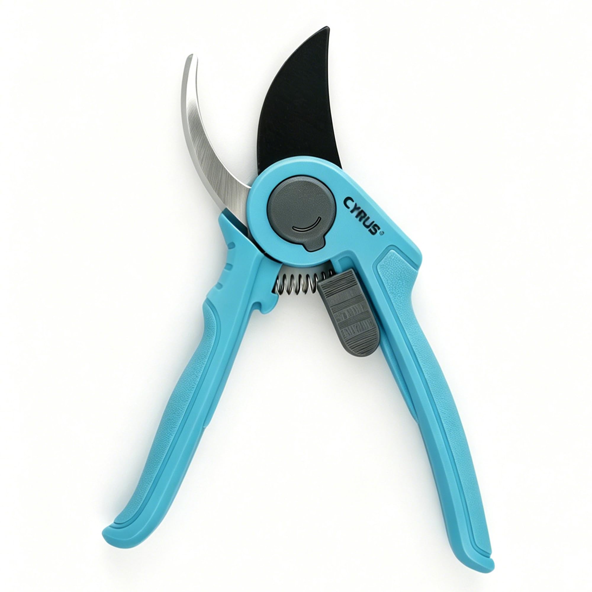 Cyrus Blue 20Cm Bypass Garden Secateurs 19Mm Cut Capacity Handle Pruning Shears