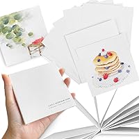 Vista 17 de Cuaderno de bocetos de papel negro de 4.9 x 4.9 pulgadas, 30 hojas (180gsm/110 libras), cuaderno de bocetos de papel pesado de alta calidad, libro