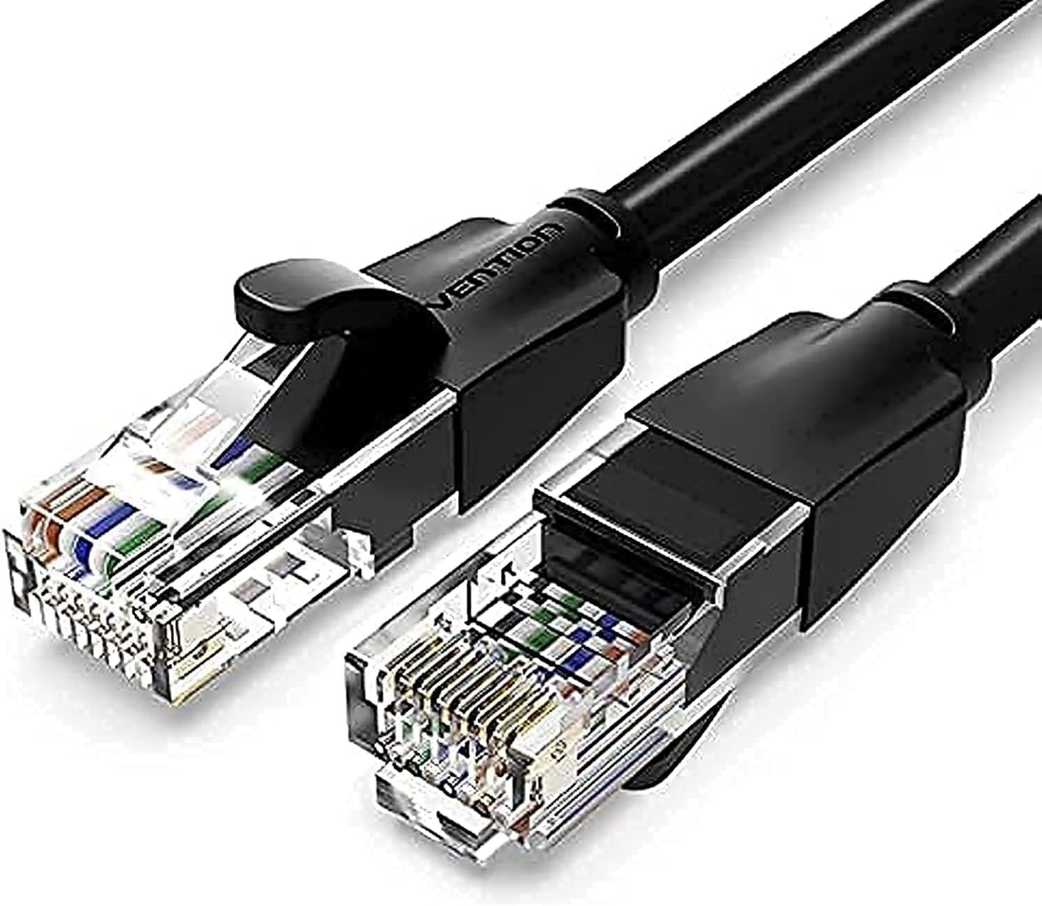 Vention Cat.6 UTP Patch Cable IBE series copper-clad Aluminum 1000Mpbs 250MHz Aluminum Foil PVC Jacket (0.5 M, Cat.6 UTP, Black)
